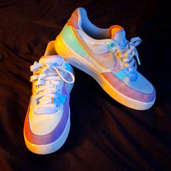 NIKE -AIRFORCE 1 LOW SPRING PATCH WORK SHOES - Picture 2 of 7